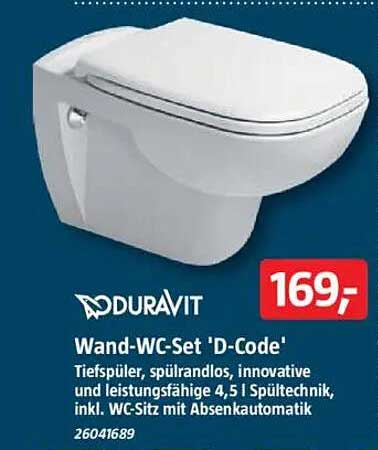 Wand-WC-Set 'D-Code'