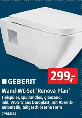 Wand-WC-Set 'Renova Plan' von Geberit