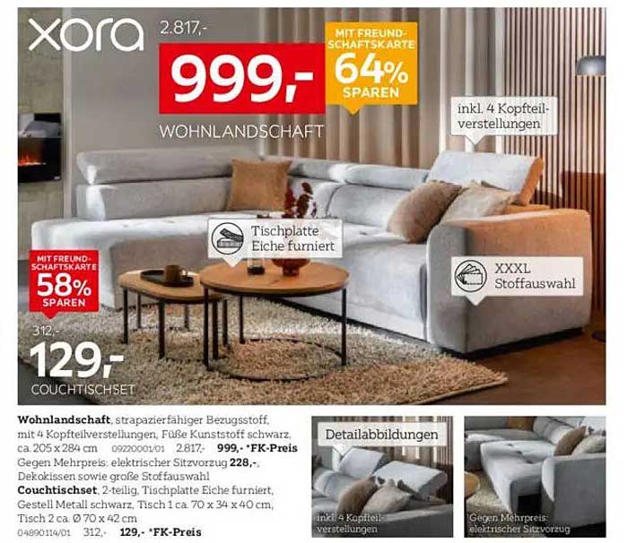 xora Wohnlandschaft - 999,- €