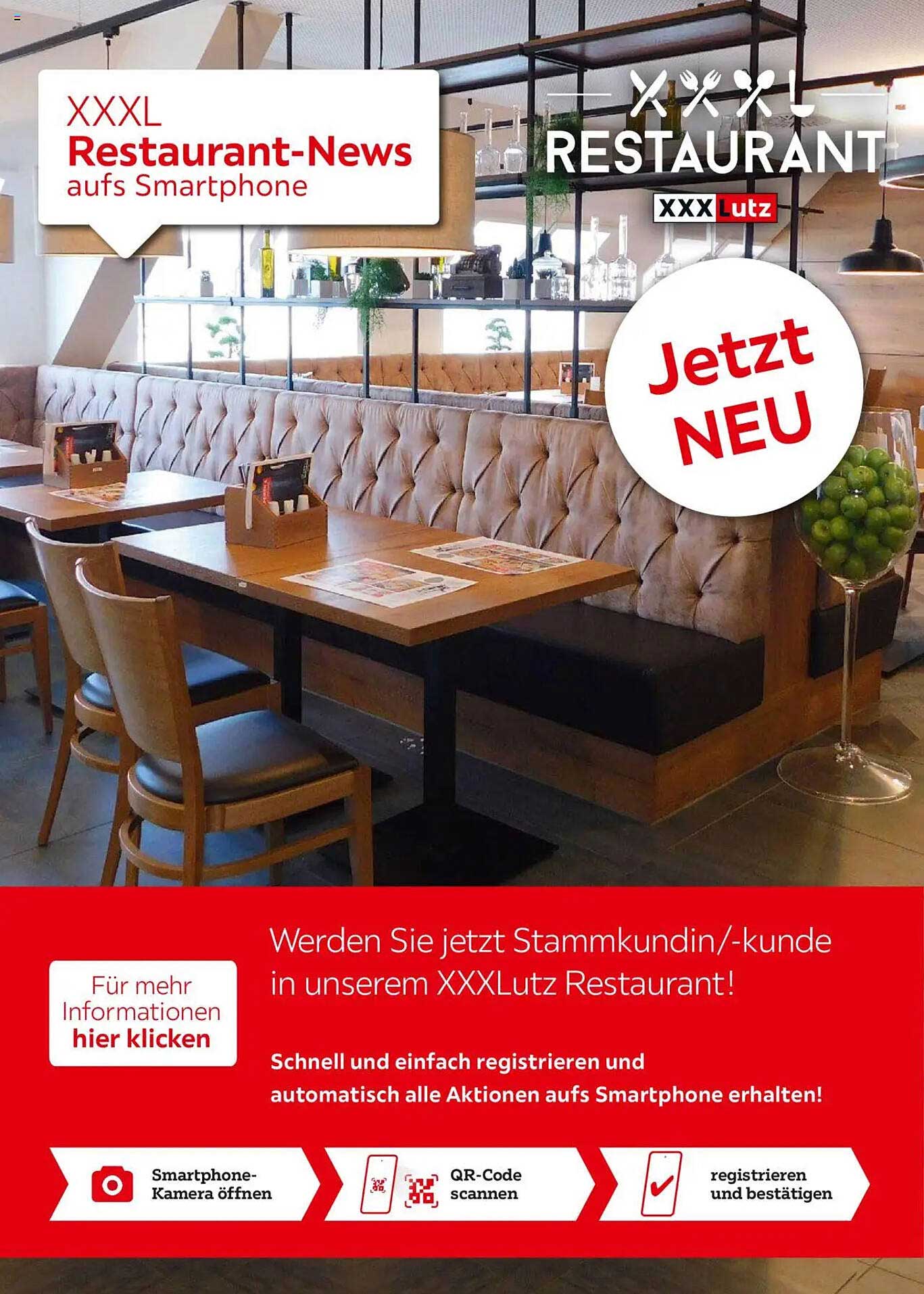 XXXL Restaurant-News aufs Smartphone - Jetzt NEU