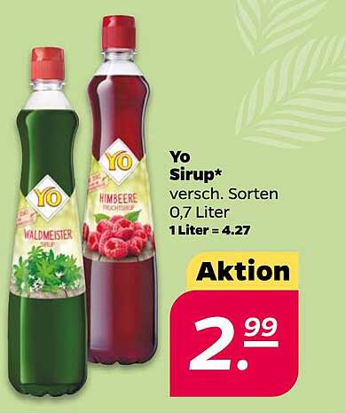 Yo Sirup - verschiedene Sorten 0,7 Liter