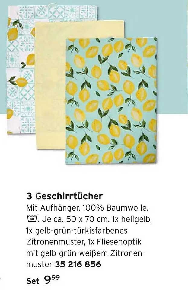 3 Geschirrtücher