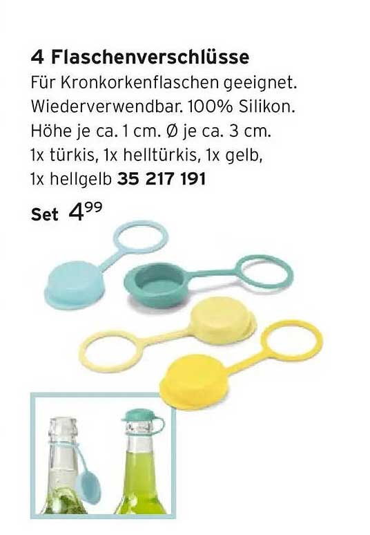 4 Flaschenverschlüsse
