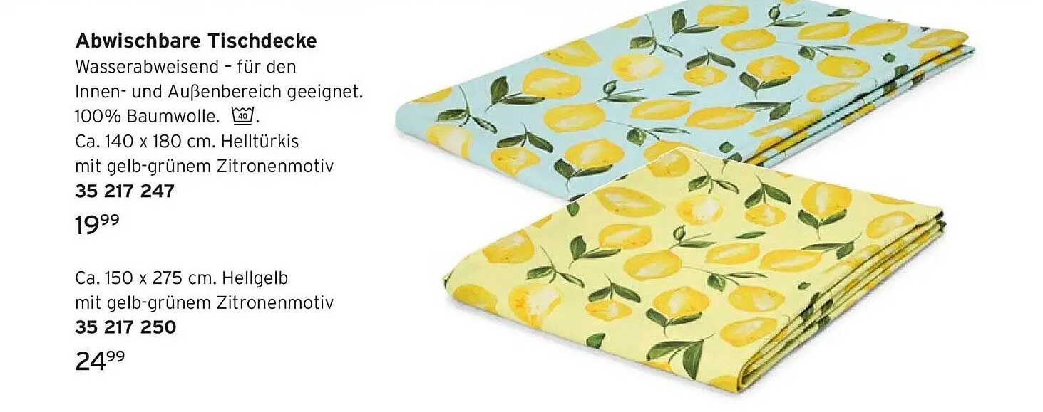 Abwischbare Tischdecke