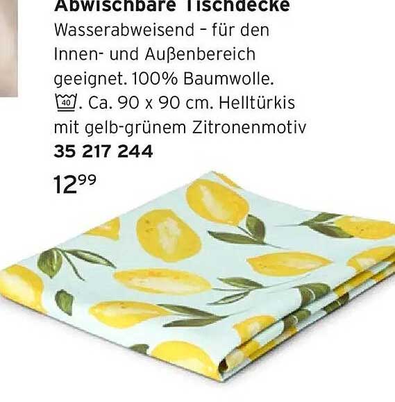 Abwischbare Tischdecke