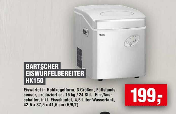 BARTSCHER EISWÜRFELBEREITER HK150