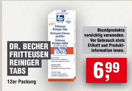 DR. BECHER FRITTENSEN REINIGER TABS 12er Packung