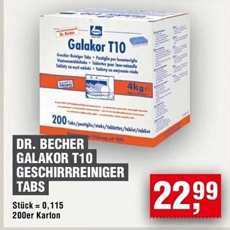 DR. BECHER GALAKOR T10 GESCHIRRREINIGER TABS