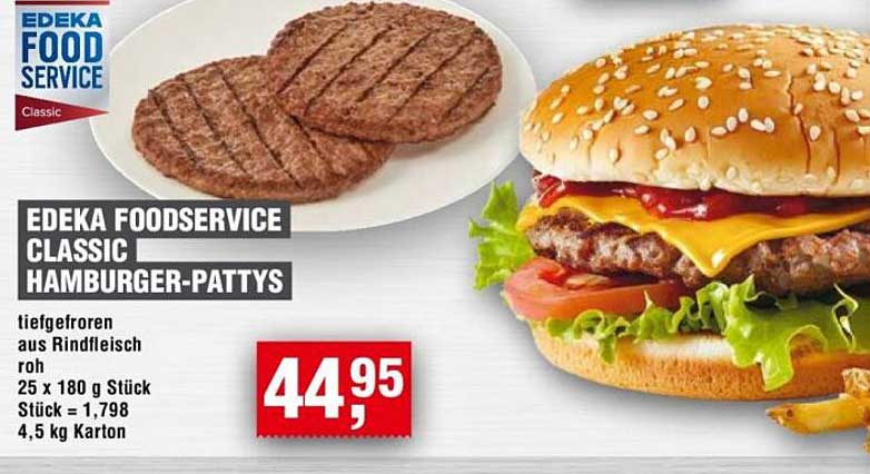 EDEKA FOODSERVICE CLASSIC HAMBURGER-PATTYS