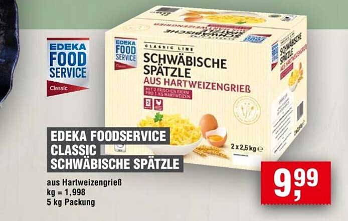 EDEKA FOODSERVICE CLASSIC SCHWÄBISCHE SPÄTZLE