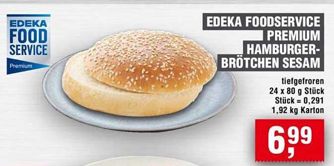 EDEKA FOODSERVICE PREMIUM HAMBURGER-BRÖTCHEN SESAM