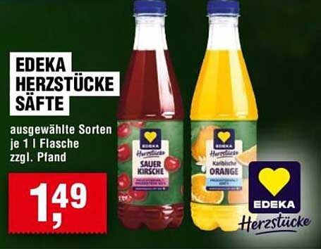 EDEKA HERZSTÜCKE SÄFTE