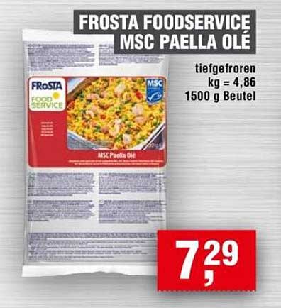 FROSTA FOODSERVICE MSC PAELLA OLÉ