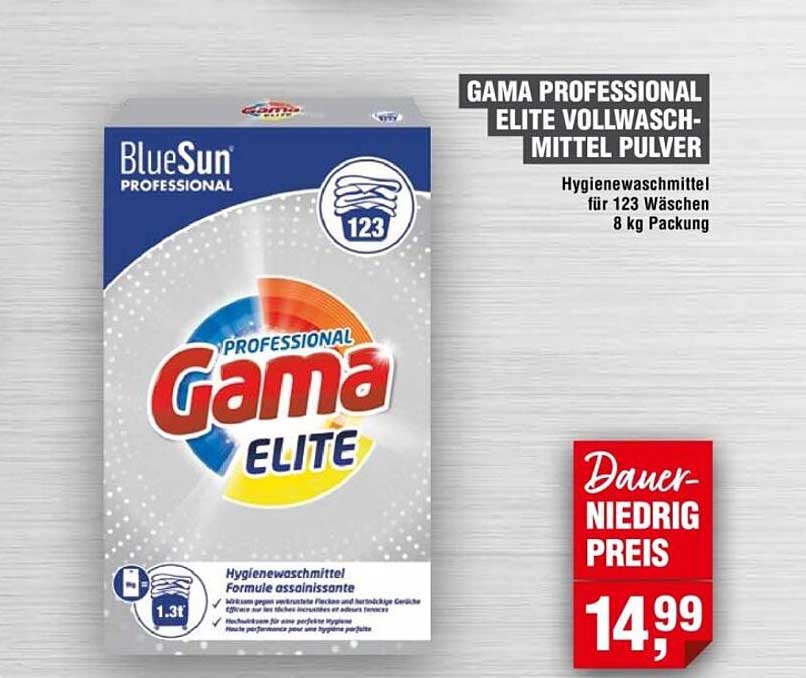 GAMA PROFESSIONAL ELITE VOLWASCH-MITTEL PULVER