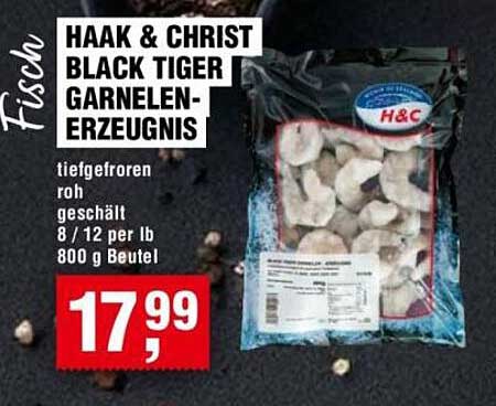 HAAK & CHRIST BLACK TIGER GARNELEN-ERZEUGNIS