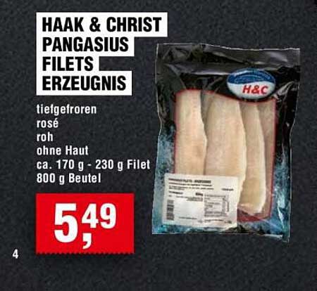 HAAK & CHRIST PANGASIUS FILETS ERZEUGNIS