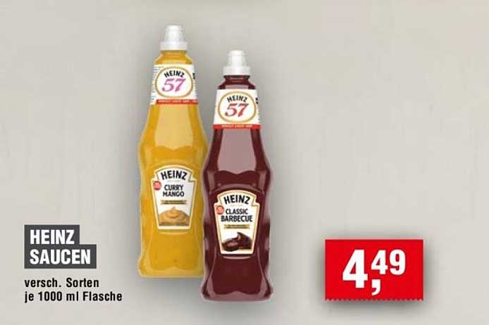 HEINZ SAUCEN versch. Sorten je 1000 ml Flasche