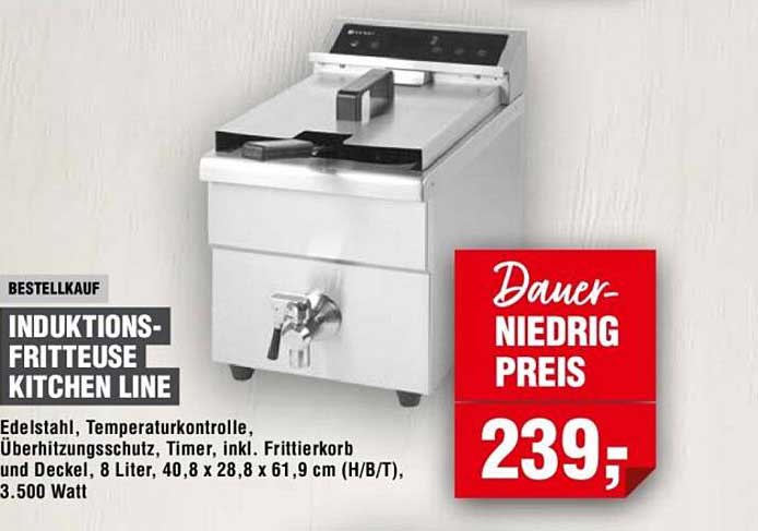 INDUKTIONS-FRITTEUSE KITCHEN LINE