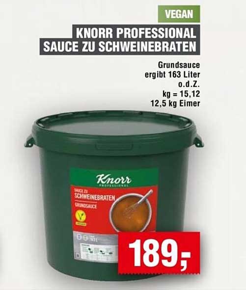 KNORR PROFESSIONAL SAUCE ZU SCHWEINEBRATEN