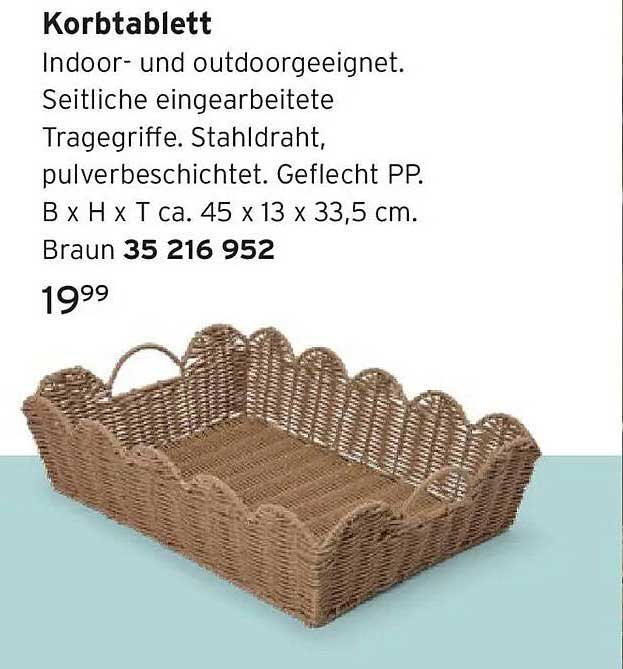 Korbtablett