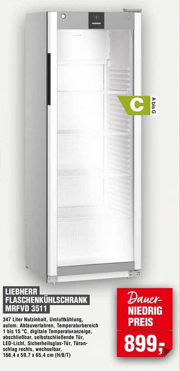 LIEBHERR FLASCHENKÜHLSCHRANK MRFVD 3511
