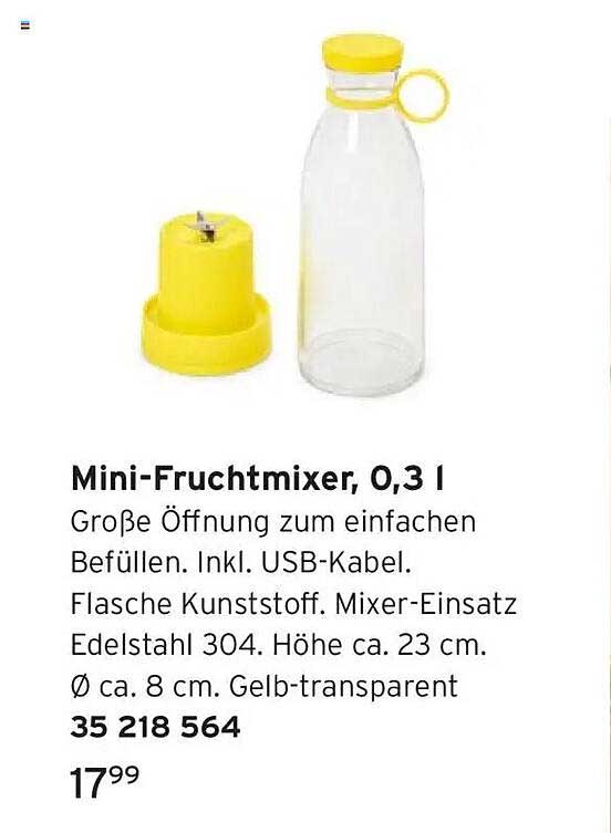 Mini-Fruchtmixer, 0,3 l