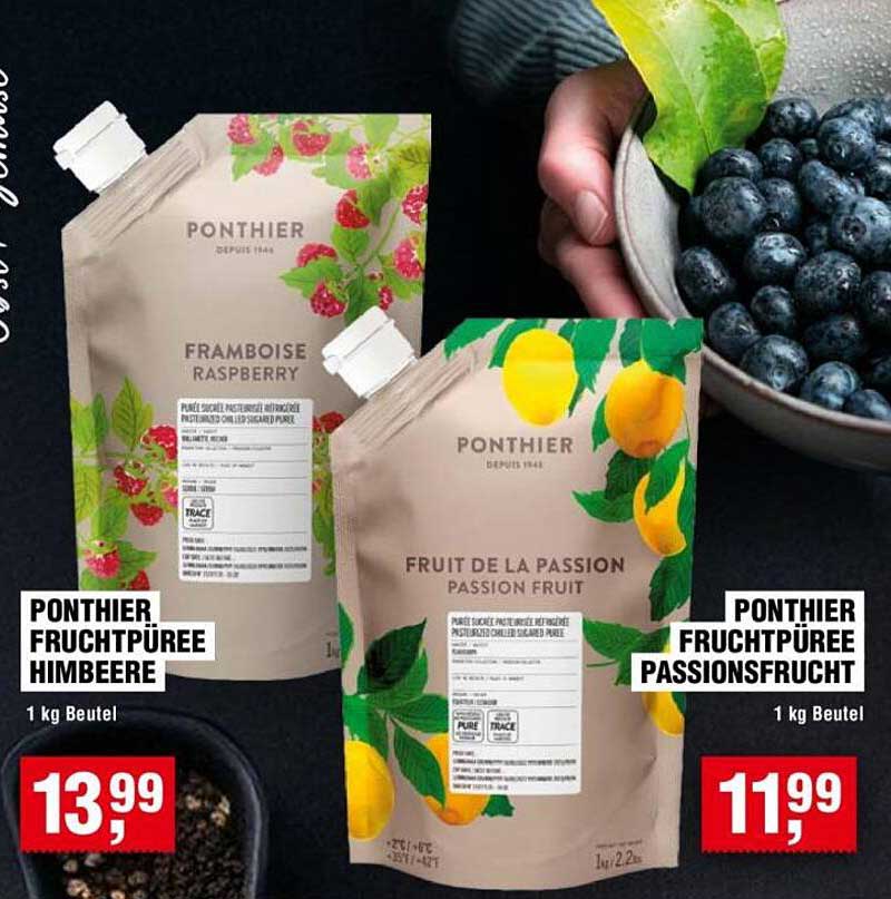 PONTHIER FRUCHTPÜREE HIMBEERE
