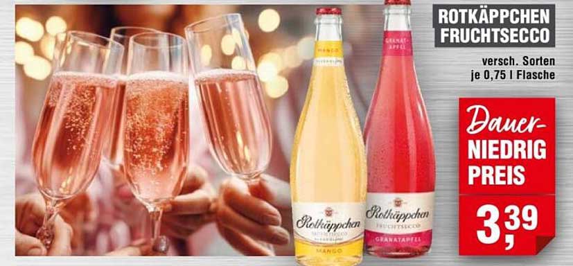 ROTKÄPPCHEN FRUCHTSECCO versch. Sorten je 0,75 l Flasche