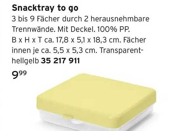 Snacktray to go