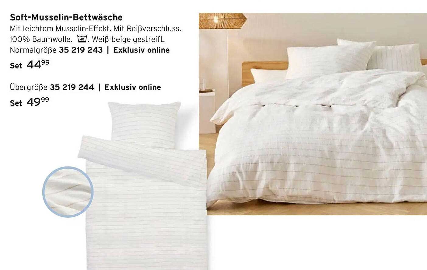 Soft-Musselin-Bettwäsche