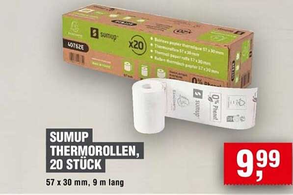 SUMUP THERMOROLLEN, 20 STÜCK