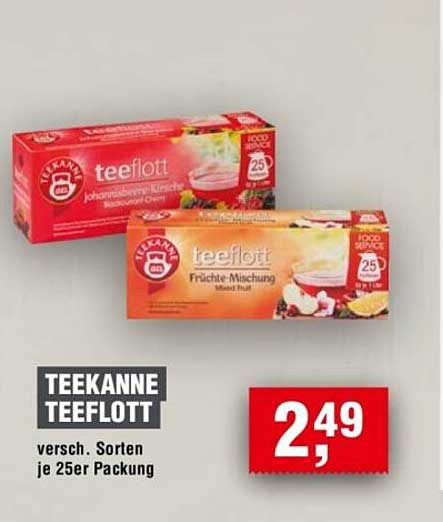 TEEKANNE TEEFLOTT versch. Sorten je 25er Packung
