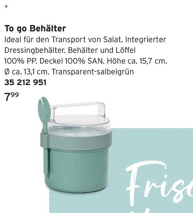 To go Behälter