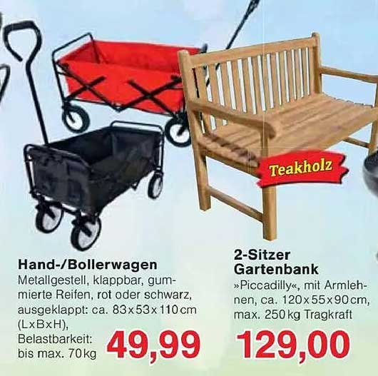 2-Sitzer Gartenbank »Piccadilly« aus Teakholz
