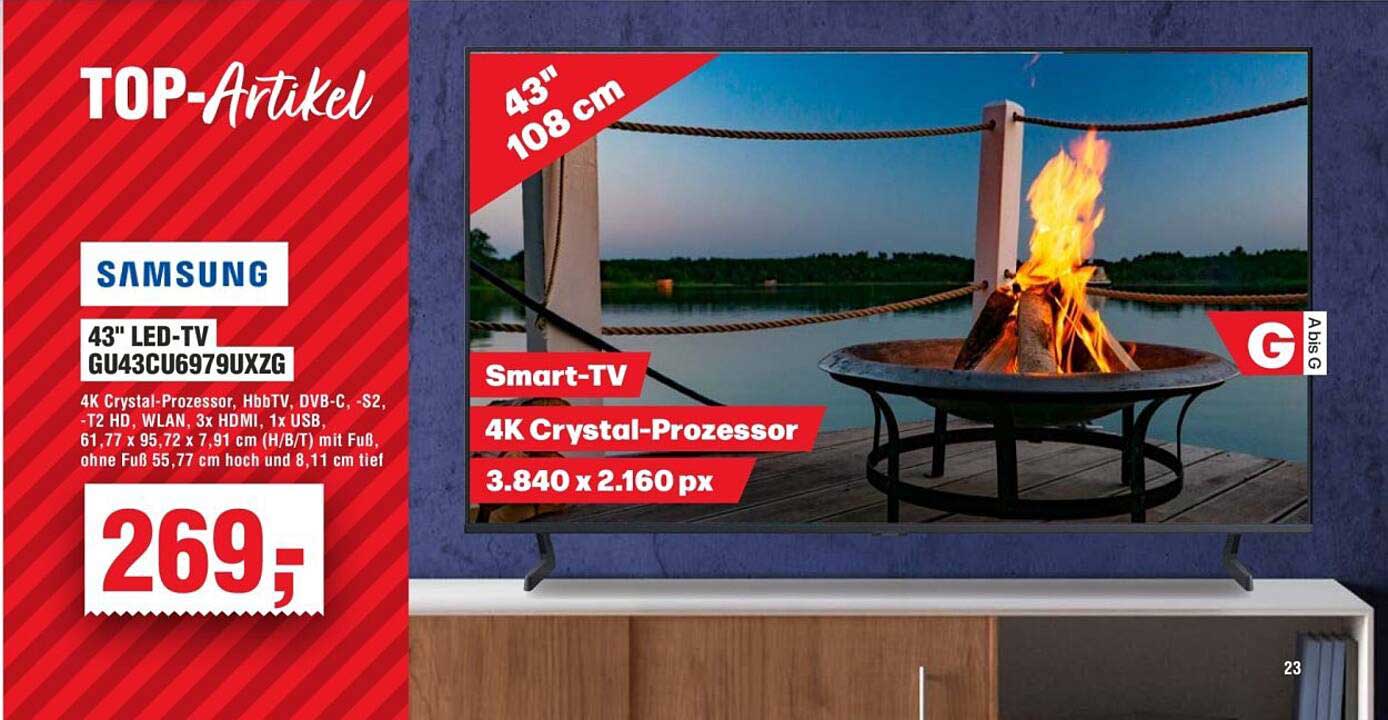 43" LED-TV - Samsung GU43CU6979UXZG