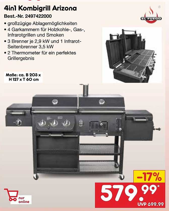 4in1 Kombigrill Arizona