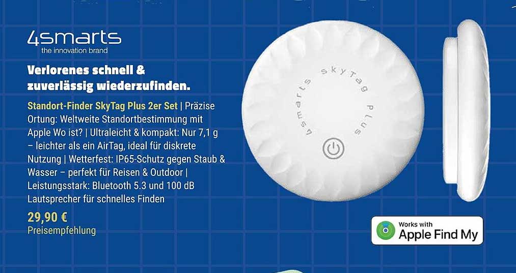 4smarts Standort-Finder SkyTag Plus 2er Set