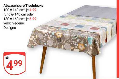 Abwaschbare Tischdecke