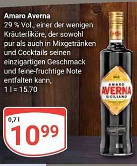 Amaro Averna 0,7 l - Kräuterlikör mit einzigartigem Geschmack