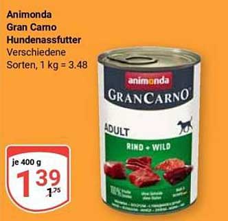 Animonda Gran Carno Hundenassfutter Rind + Wild 400 g