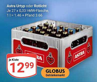 Astra Urtyp oder Rotlicht – Kiste mit 27 Flaschen à 0,33 l
