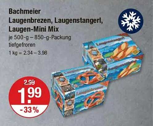 Bachmeier Laugenbrezeln, Laugenstangerl, Laugen-Mini Mix