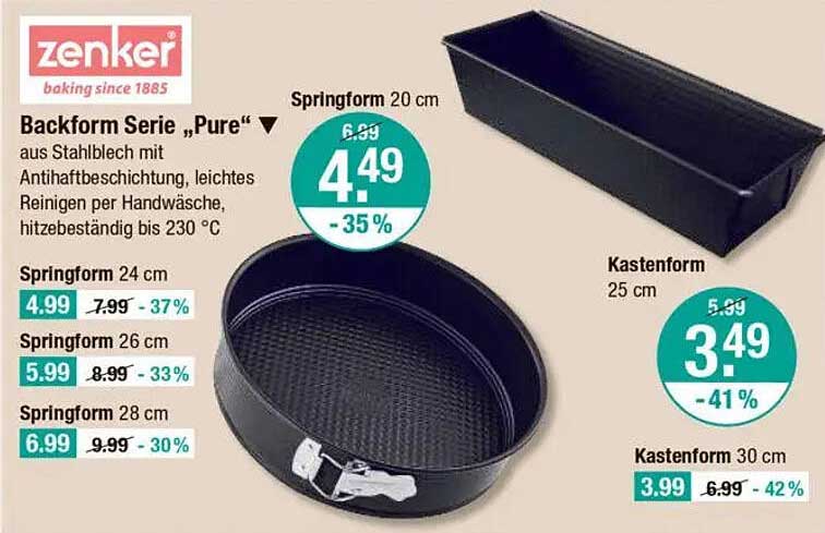 Backform Serie „Pure“ von Zenker