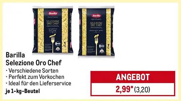 Barilla Selezione Oro Chef - 1-kg-Beutel