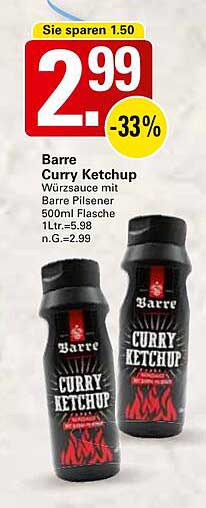 Barre Curry Ketchup 500ml