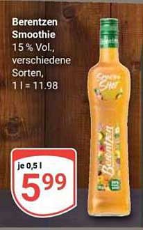Berentzen Smoothie 15 % Vol., verschiedene Sorten, 0,5 l