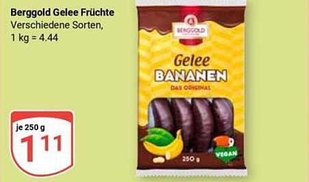 Berggold Gelee Früchte - Verschiedene Sorten