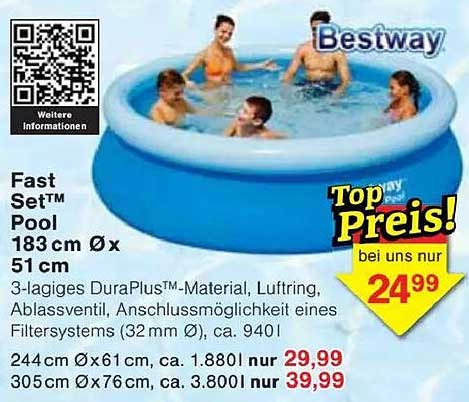 Bestway Fast Set™ Pool 183 cm Ø x 51 cm