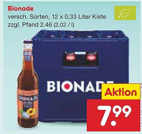 Bionade 12 x 0,33 Liter Kiste - Aktionsangebot