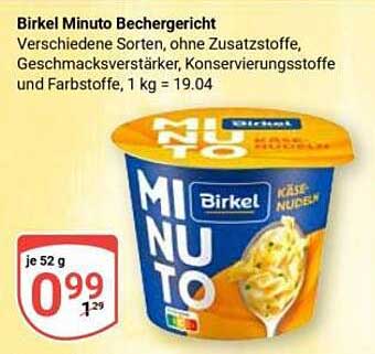 Birkel Minuto Bechergericht - Käsenudeln, 52 g